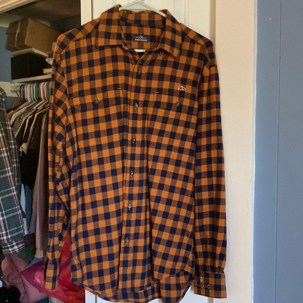 Fish Hippie Flannel Medium